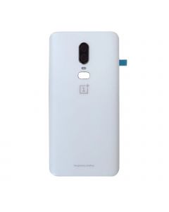 Original OnePlus 6 Baksida Med Tejp - Vit