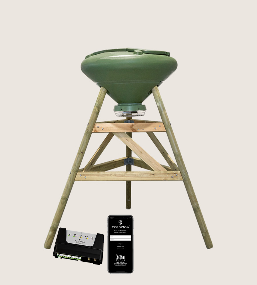 Komplett 250 liters foderautomat med FeedCon – med benställning - 2