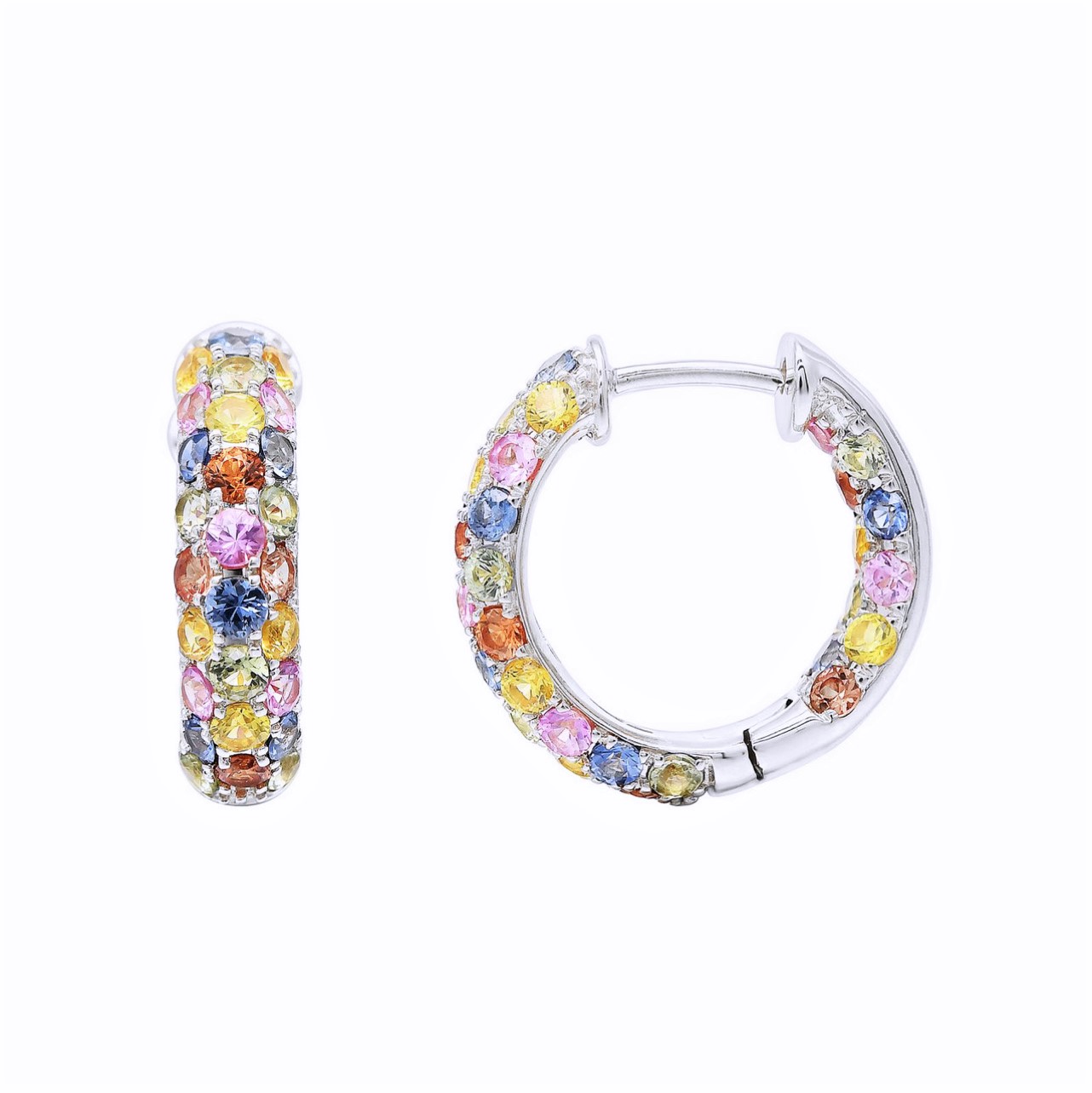 RAINBOW PAVÉ SMALL EARRINGS - 2