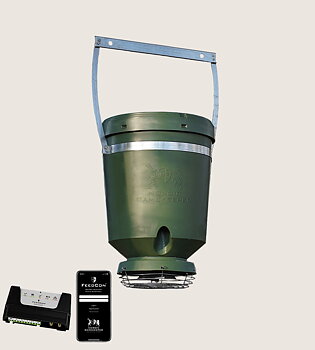 Komplett 125 liters foderautomat med FeedCon – med upphängning