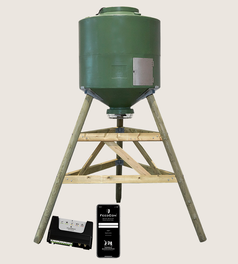 Komplett 1000 liters foderautomat med FeedCon – med benställning