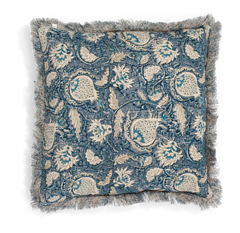 Kuddfodral Linen Pomegranate - Blue