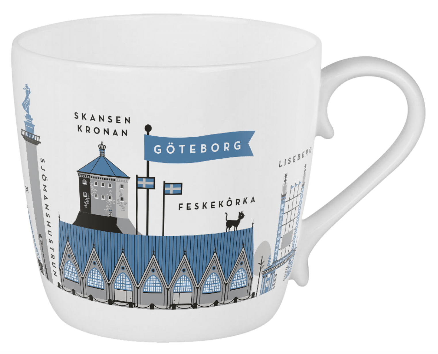 Göteborg, husmugg (blå)