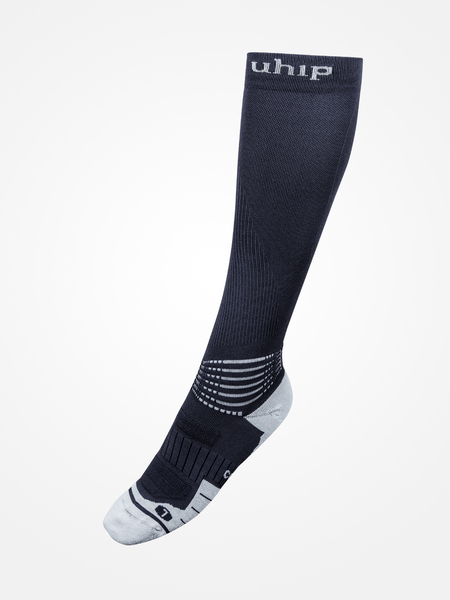 Uhip Compression Coolmax Ridstrumpa - Mörkgrå (37-39)