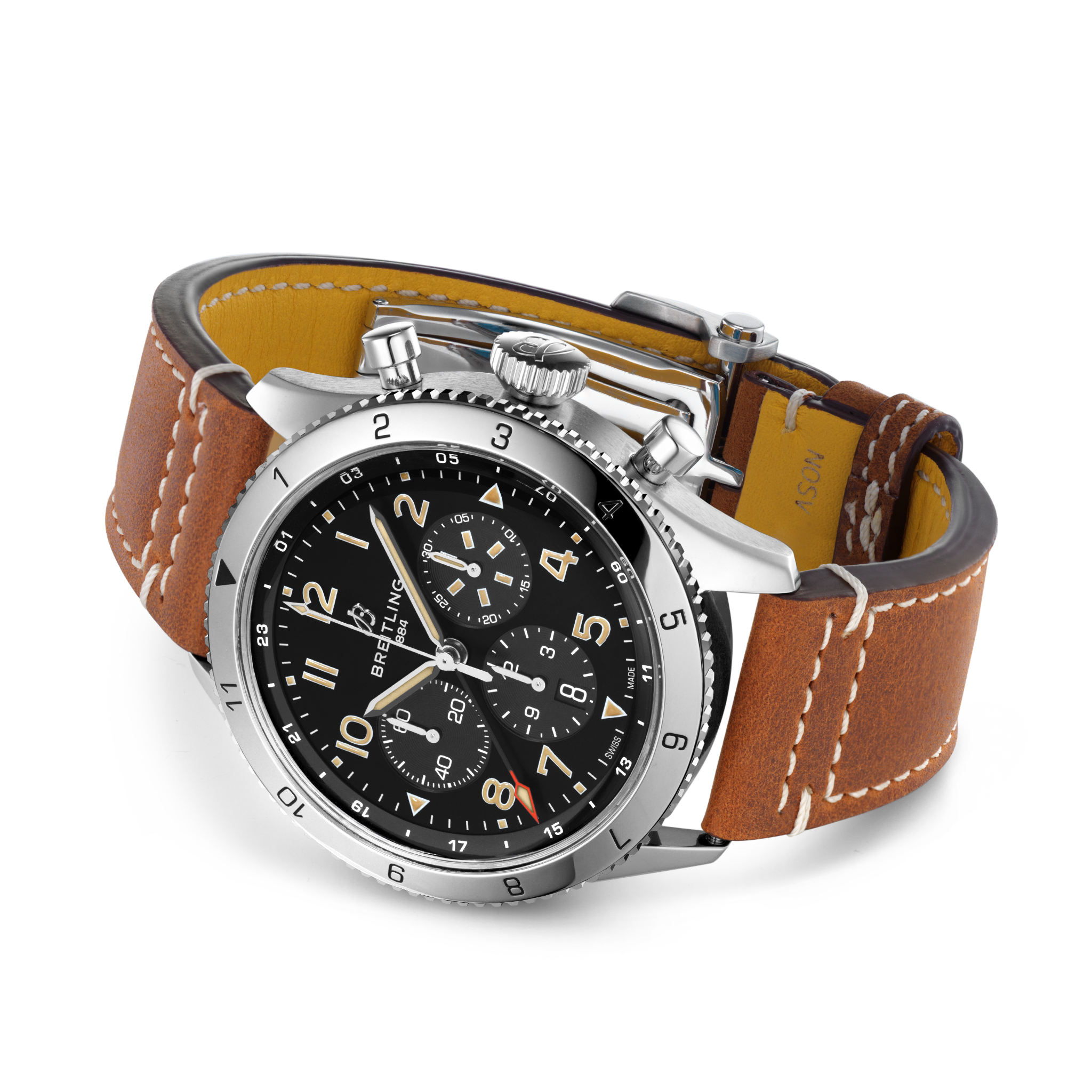 Breitling AB04453A1B1X1 Breitling Super AVI B04 Chronograph GMT 46 P-51 Mustang sidobild