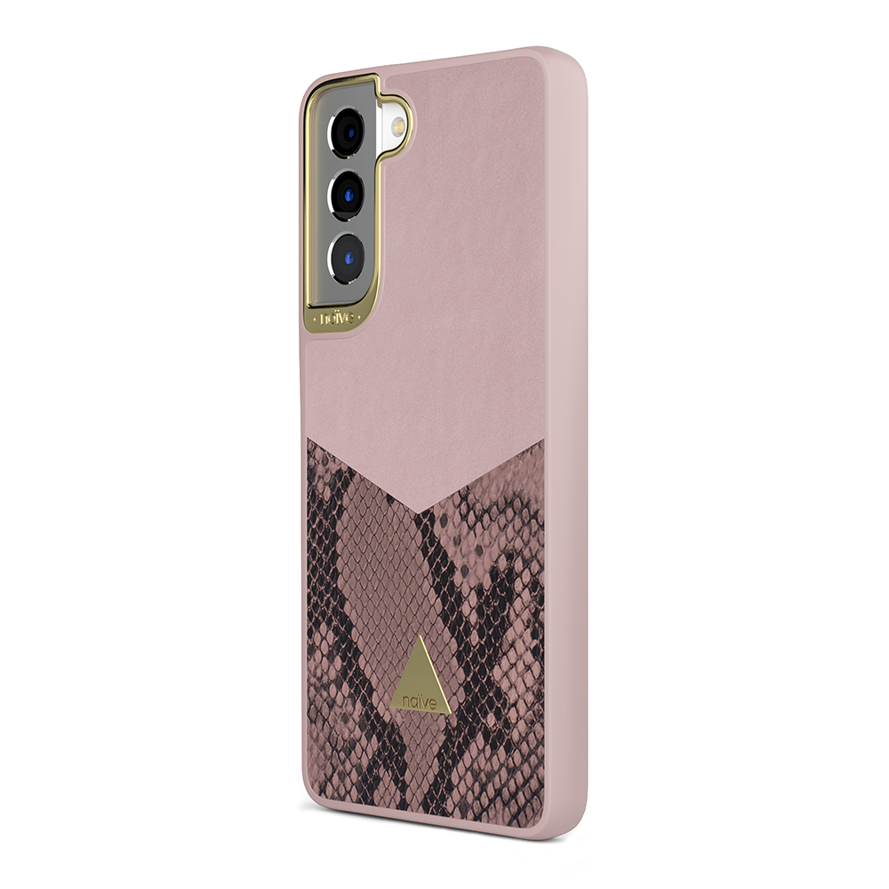 Naive Samsung Galaxy S21 Plus Smooth Case - Pink/Snake - 2