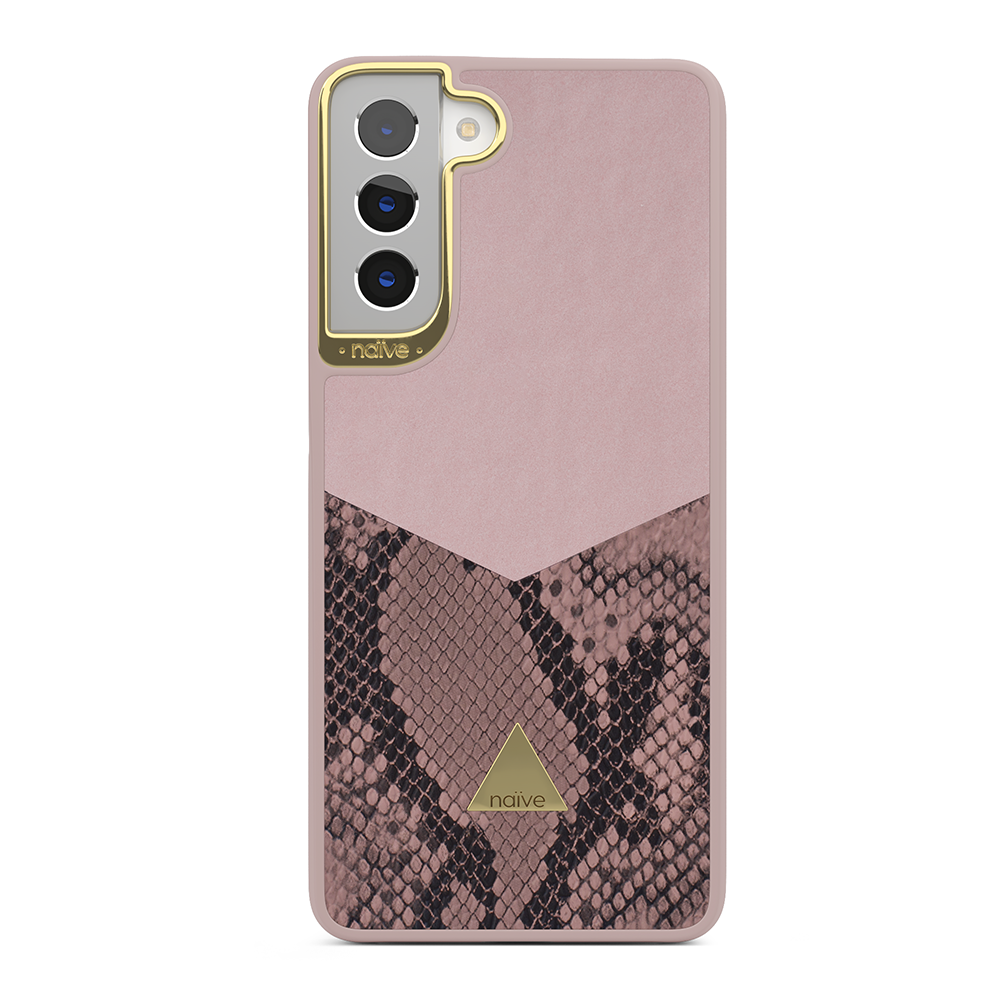 Naive Samsung Galaxy S21 Plus Smooth Case - Pink/Snake