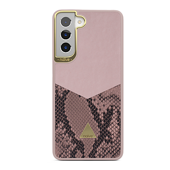 Naive Samsung Galaxy S21 Plus Smooth Skal - Pink/Snake