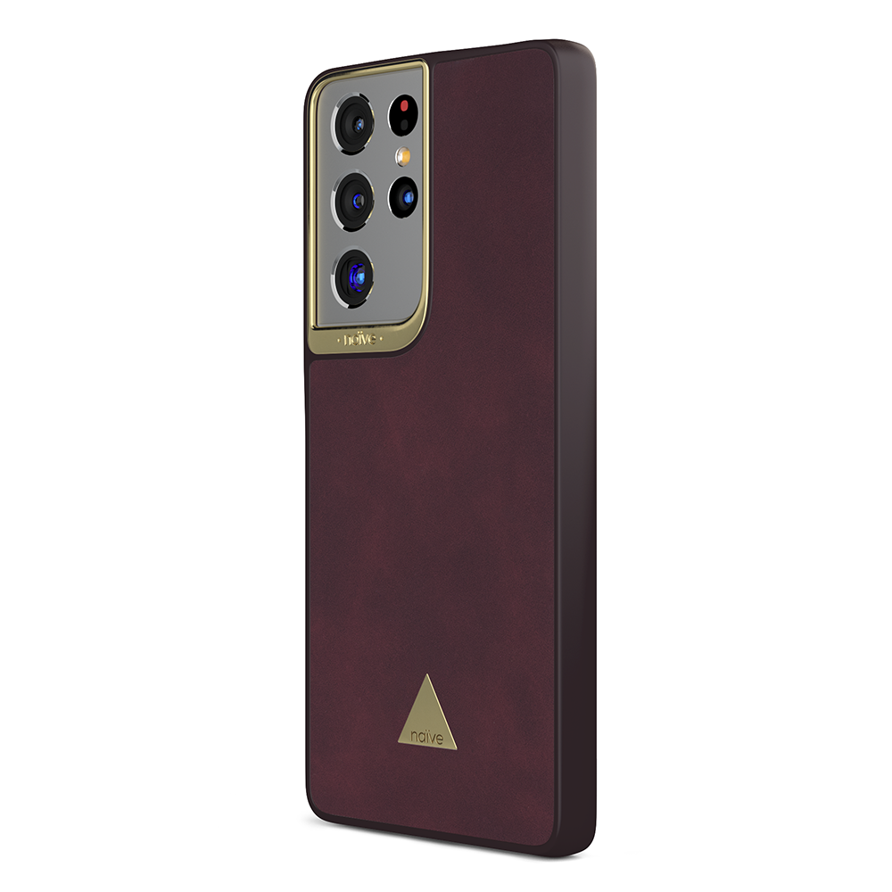 Naive Samsung Galaxy S21 Ultra Smooth Case - Plum - 2