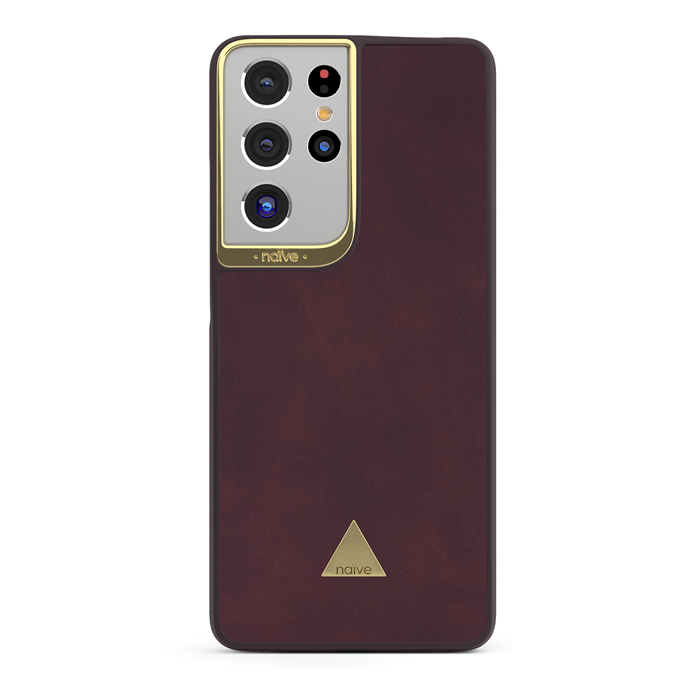 Naive Samsung Galaxy S21 Ultra Smooth Case - Plum