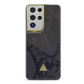 Naive Samsung Galaxy S21 Ultra Smooth Case - Grey/Snake