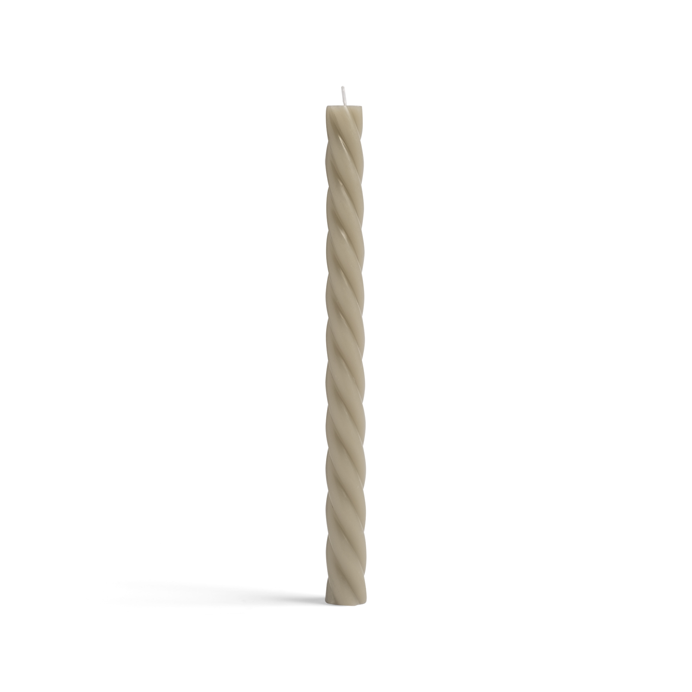 Ljus - Vaxljus - Swirl - Marshmallow - 25 cm - 4