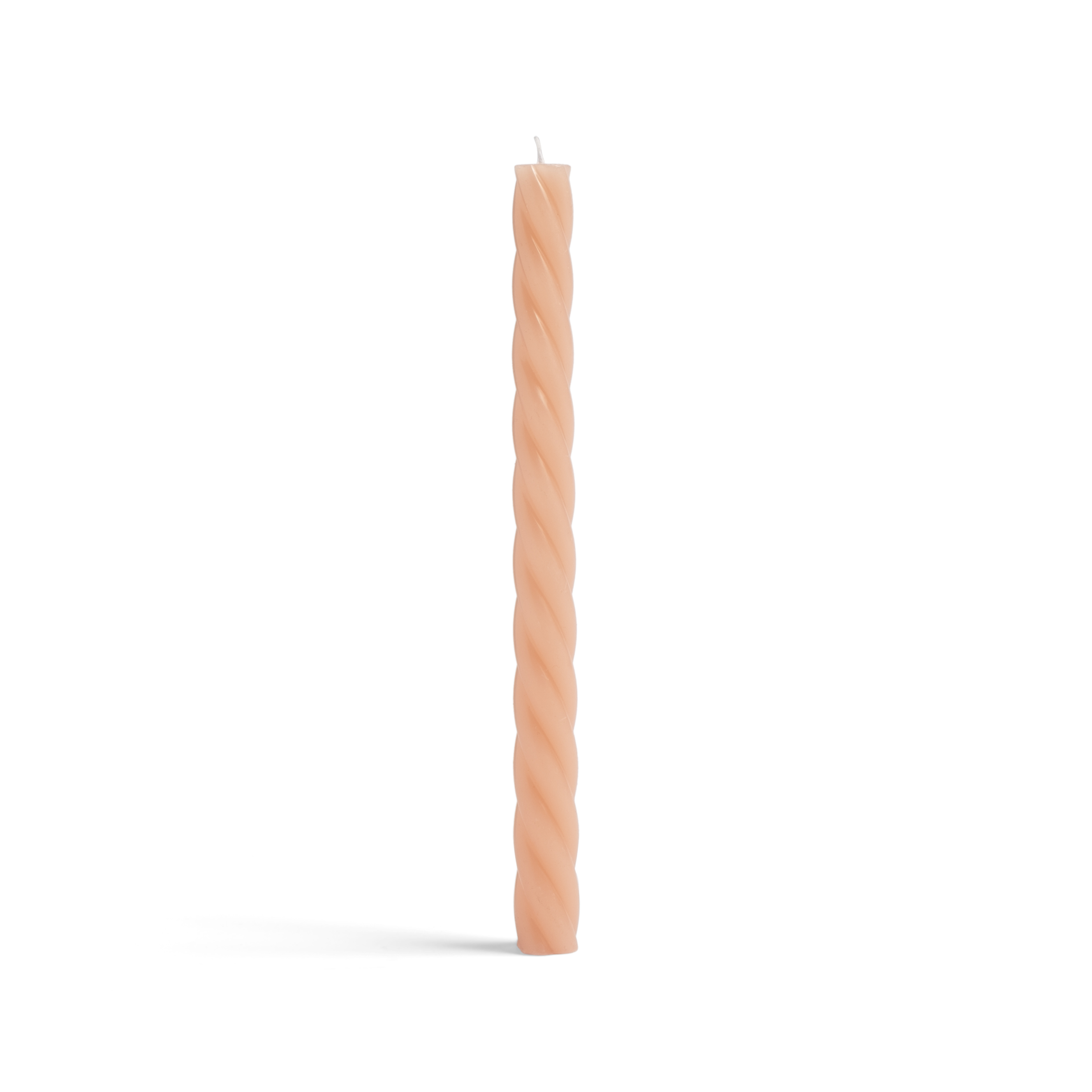 Ljus - Vaxljus - Swirl - Marshmallow - 25 cm - 2
