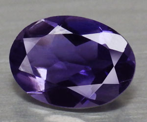 Deliciosamente hermosa piedra preciosa de iolita natural ovalada de 7x5 mm adecuada para la curación - 3