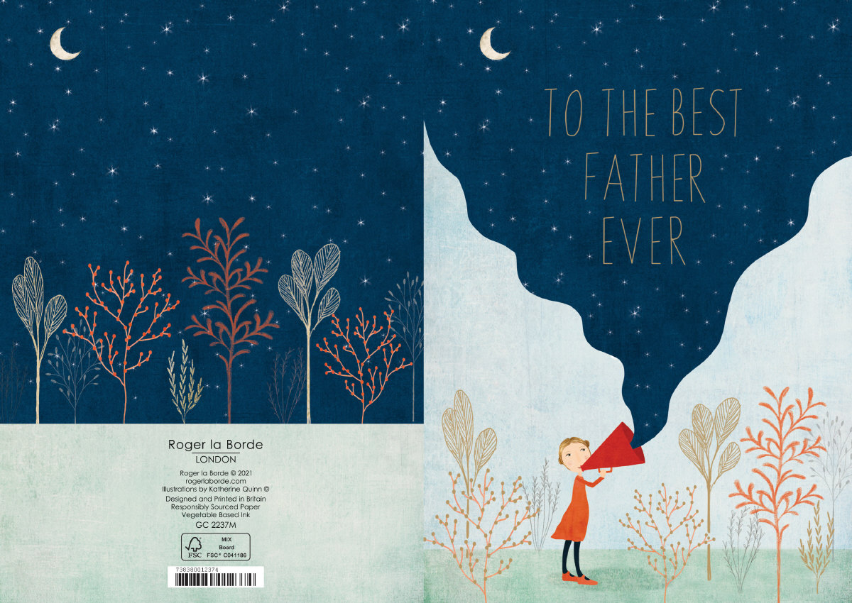 Megaphone Best Father Greeting Card - 3