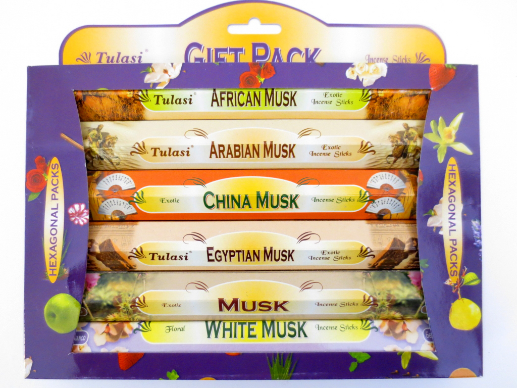 Tulasi  Rökelse Giftpack - Musk