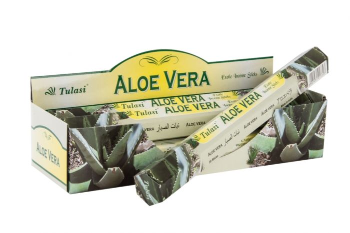 Tulasi Aloe vera  Rökelse - Hexagon paket