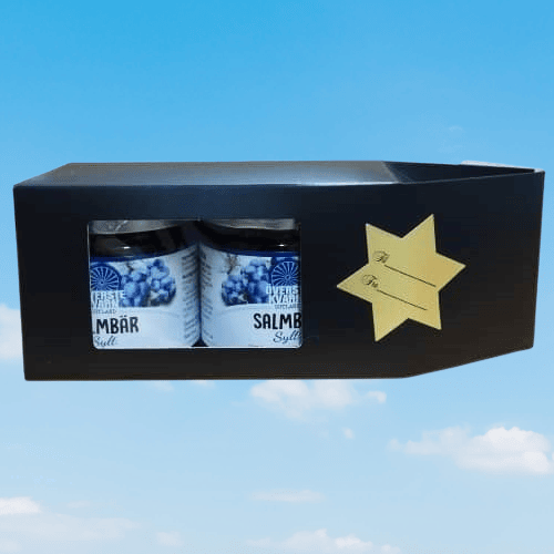 Presentlåda med salmbärssylt, fin present!
