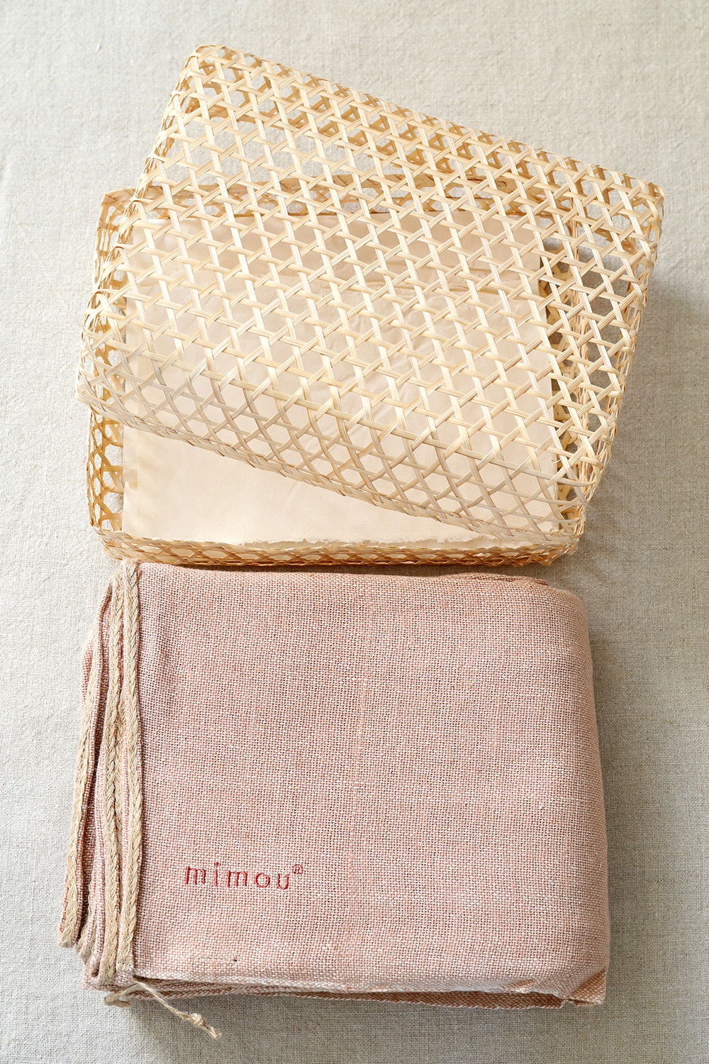 Överkast Handvävt Bliss pink