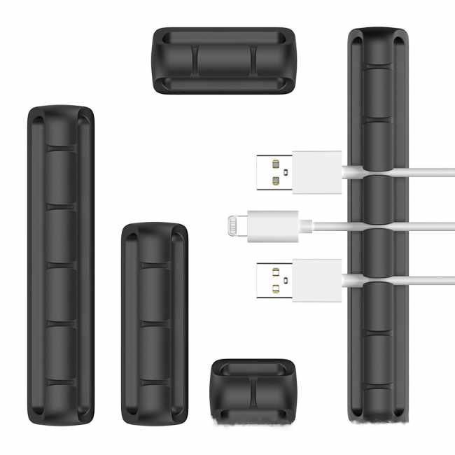 5-Pack - Kabelhållare – Multi-Set för Smidig Sladdhantering! - 2