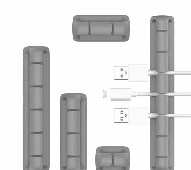 5-Pack - Kabelhållare – Multi-Set för Smidig Sladdhantering! - 11