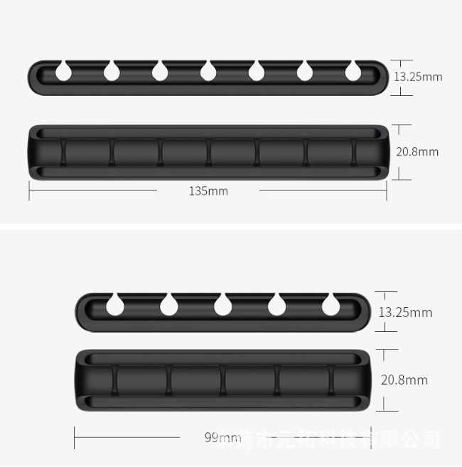 5-Pack - Kabelhållare – Multi-Set för Smidig Sladdhantering! - 3