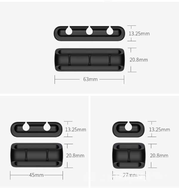 5-Pack - Kabelhållare – Multi-Set för Smidig Sladdhantering! - 25