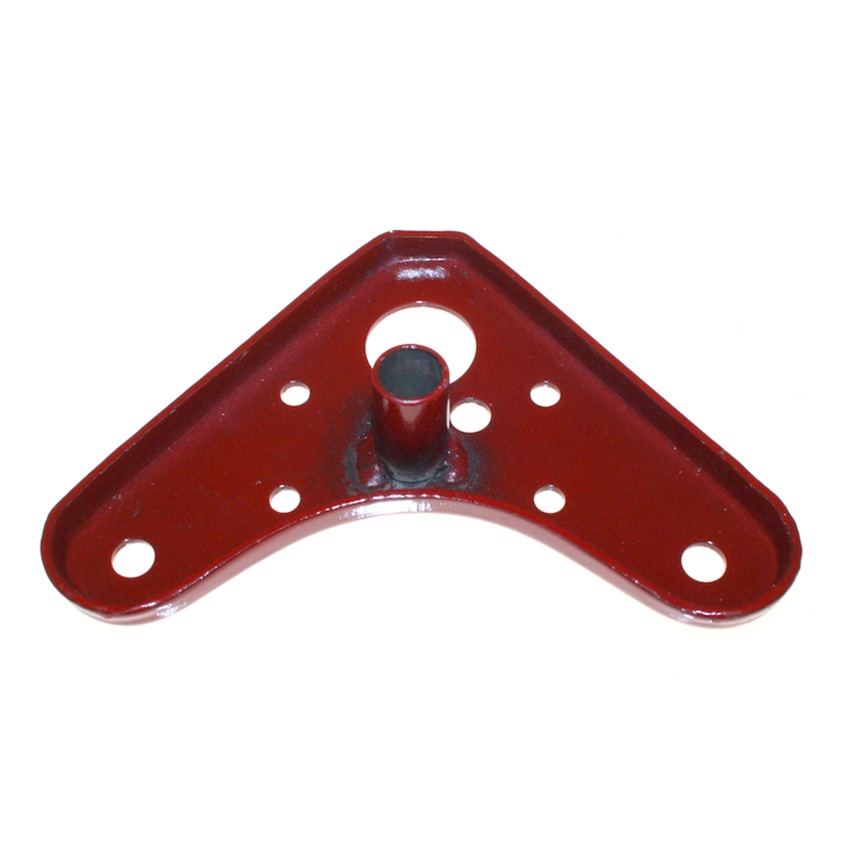 Handle bar base plate NOS red - 2