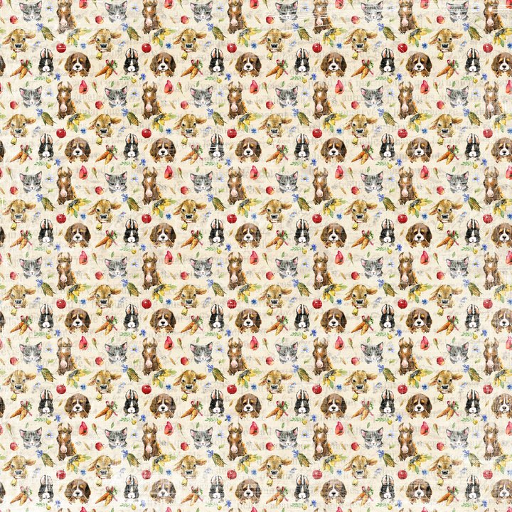 Reprint At the Farm Collektion 12"x12" - 8