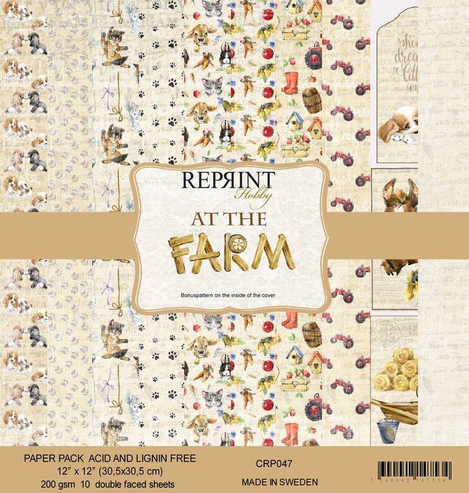 Reprint At the Farm Collektion 12"x12"