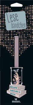 Libri_x : Escape - Bokmärke med sidenband och metallklämma 