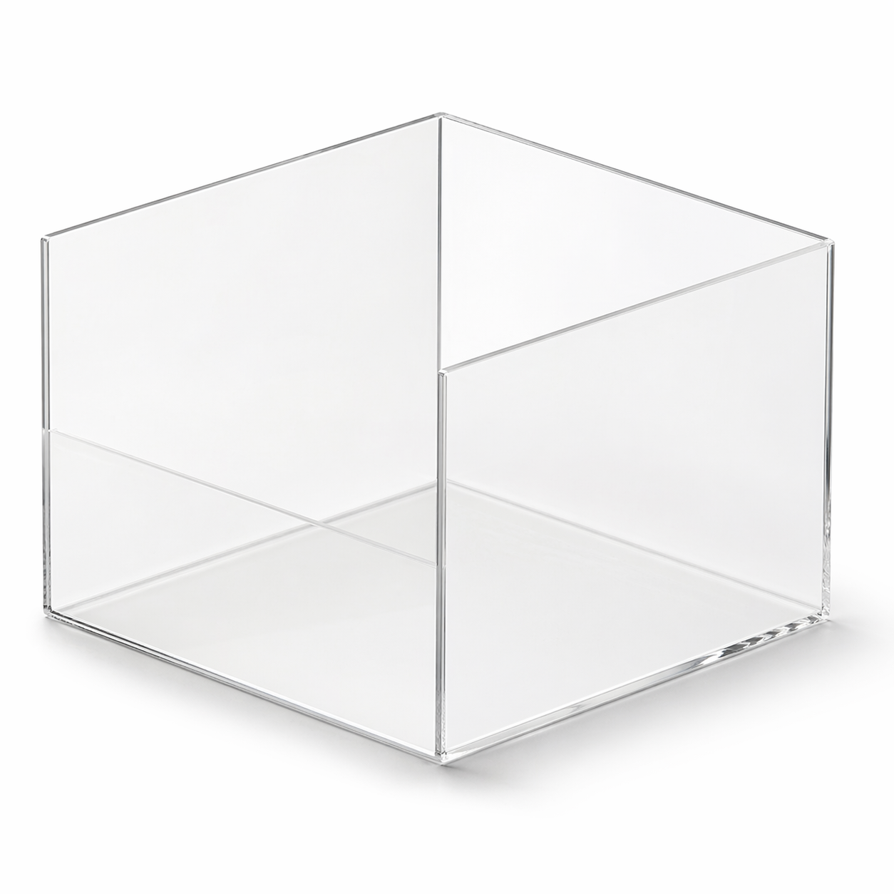 Akryl box med låg framtkant