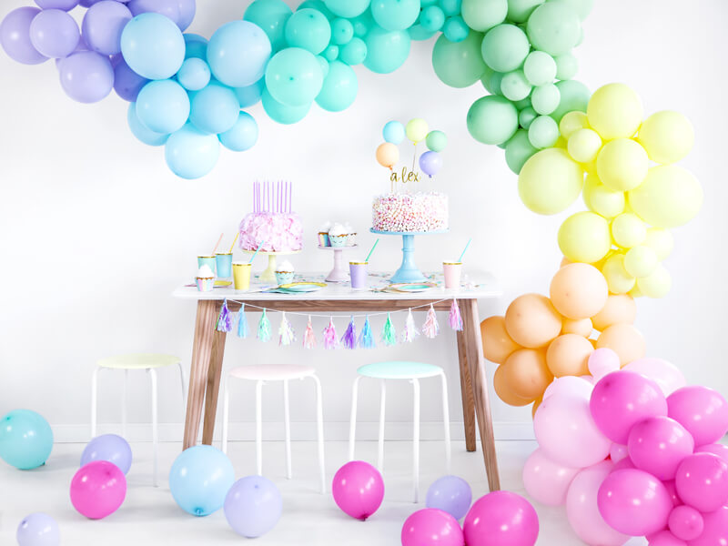 Ballongbåge 5 m Pastell