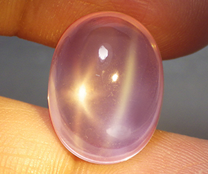 10,75 ct piedra preciosa de cuarzo rosa estrella natural inusual grande - 2