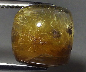 Piedra preciosa de cuarzo rutilo dorado completamente única de 7,49 ct muy hermosa
