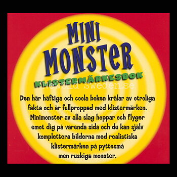 Mini Monster - Klistermärksbok - S3