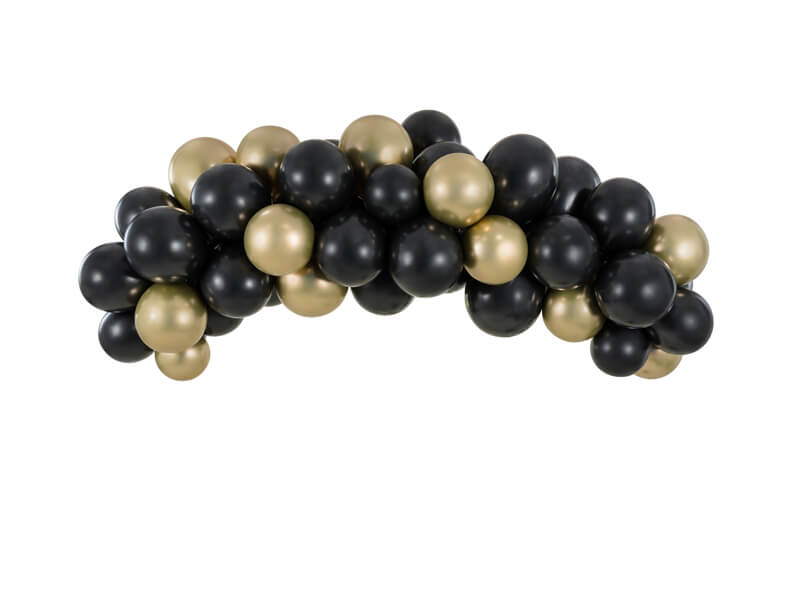 Ballongbåge 2 m Svart och guld