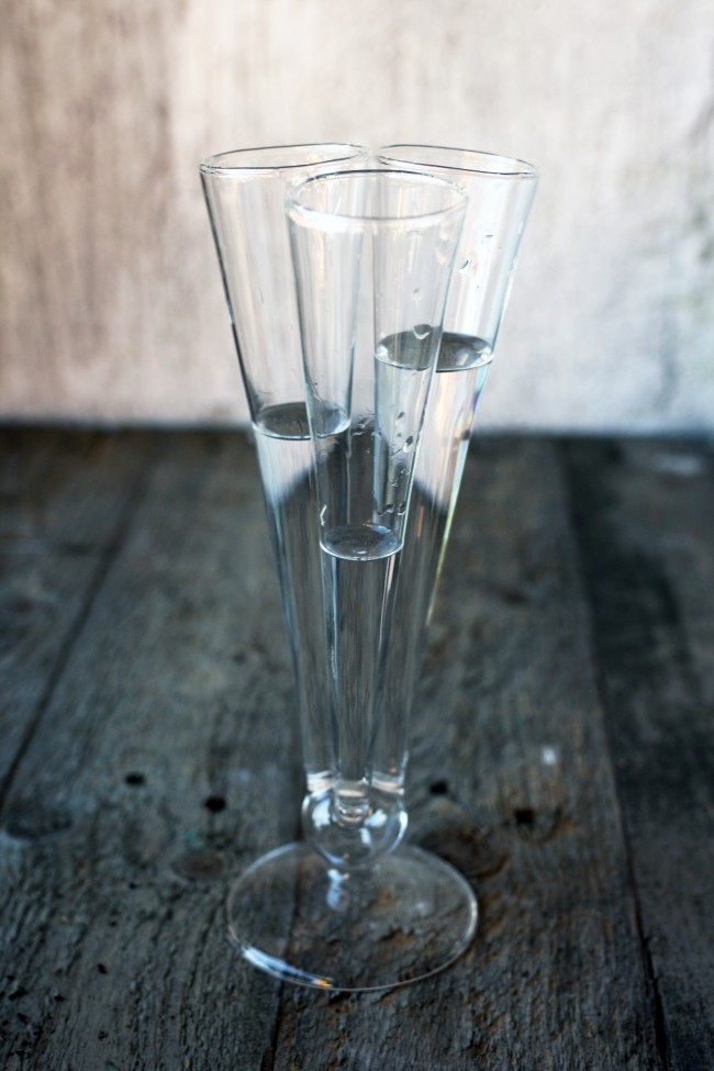 Glasvas med tre rör - 2