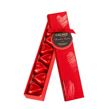 Rigoletto - Röd ask med chokladhjärtan