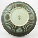Gunnar Nylund (Igloo 1965) Green Bowl with Circular Relief 24 cm