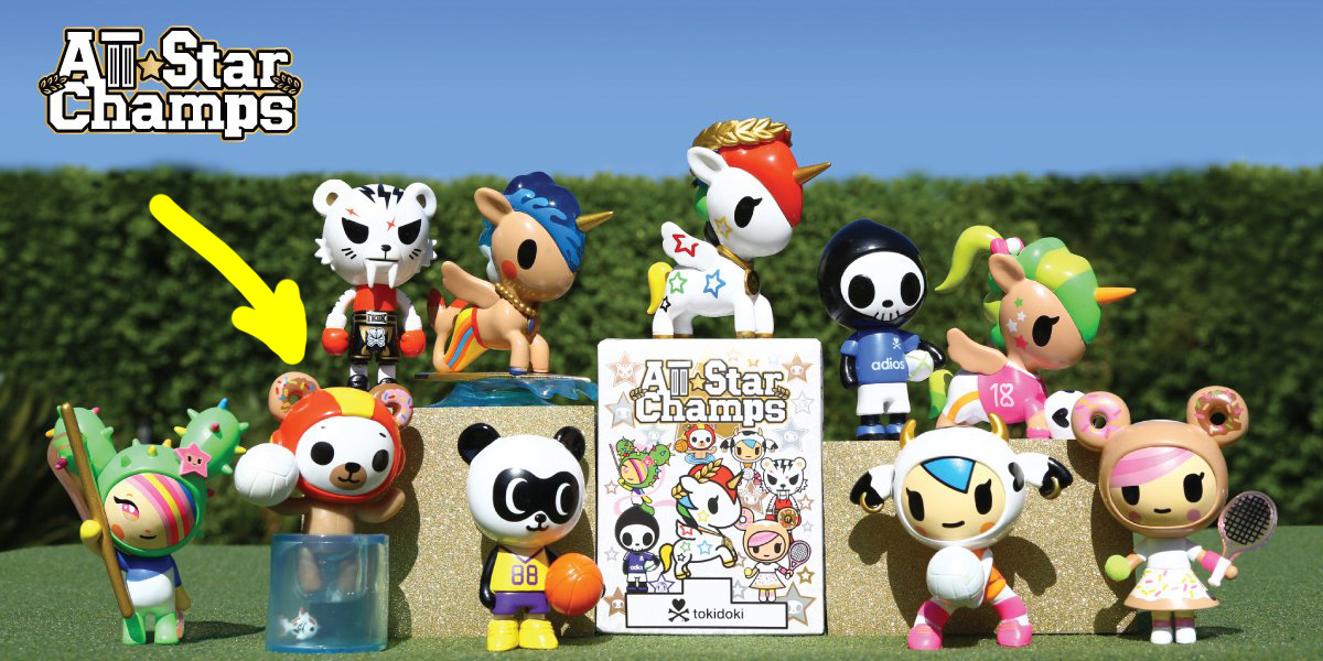Tokidoki All Star Champs - Biscotti Figur  i presentförpackning - 6