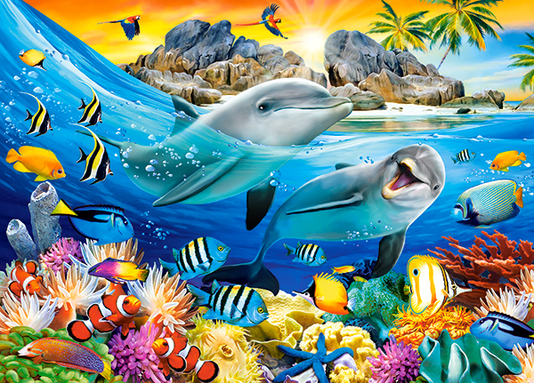 Dolphins in the Tropics, 100-bitarspussel (B-111169)