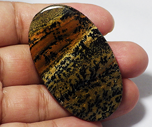 Piedra preciosa curativa de ágata dendrítica natural enorme y hermosa de 75,86 ct - 3