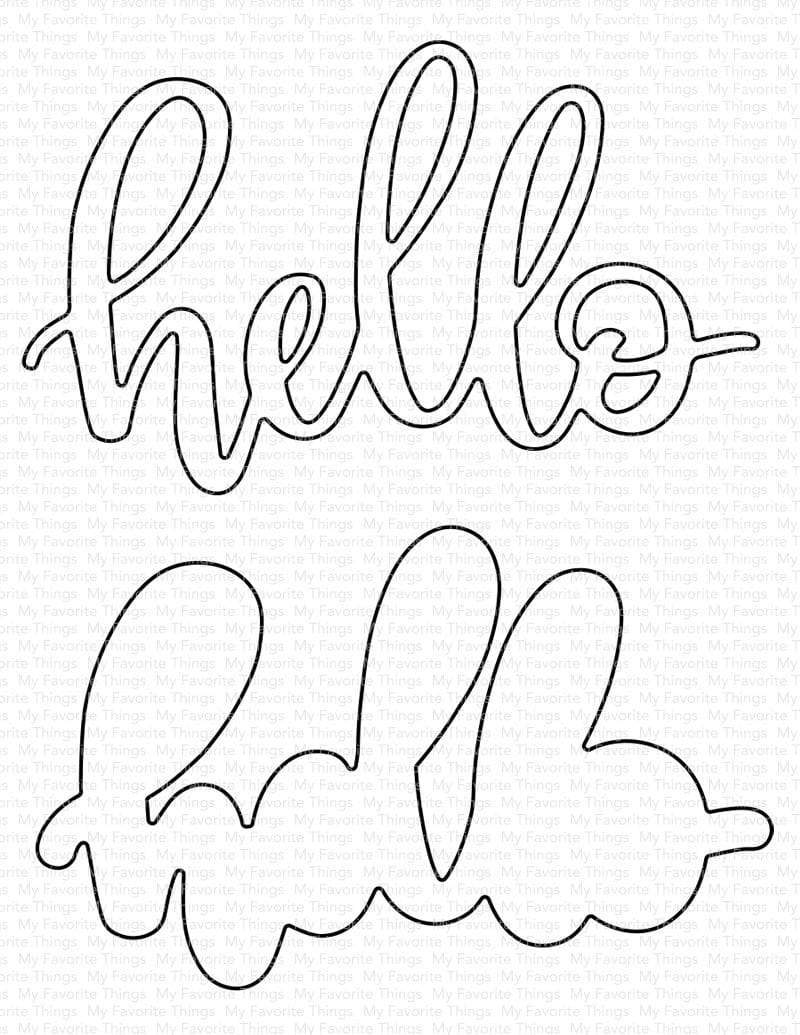 MY FAVORITE THINGS-Little Hello Die-namics