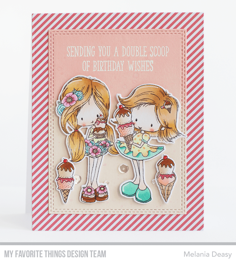 My Favorite Things -TI Double Scoop of Cute STAMP & DIE SET - 9
