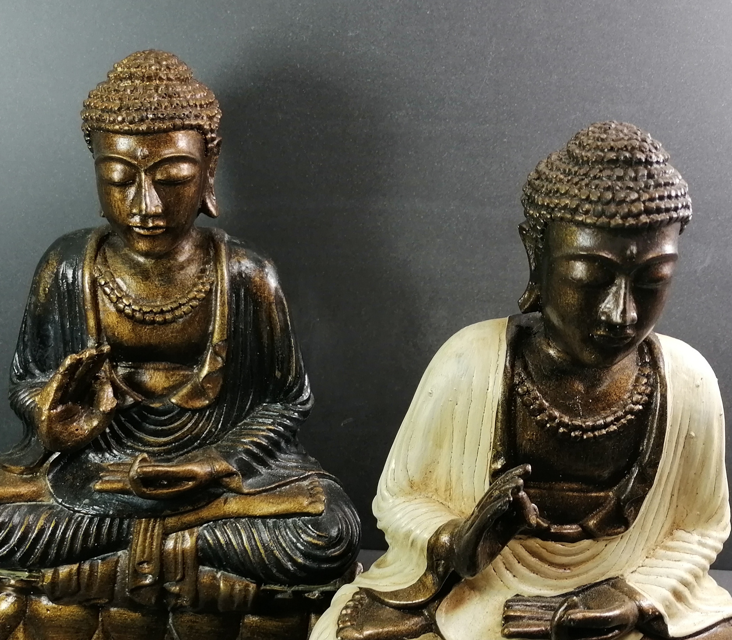 mediterande mudra buddha på lotus