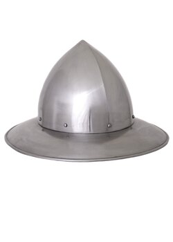 Swiss kettle hat, 14th ct., 1.6 mm steel 