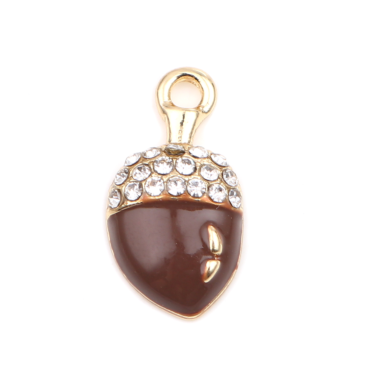 Berlock -  Emaljerat Ekollon m rhinestones