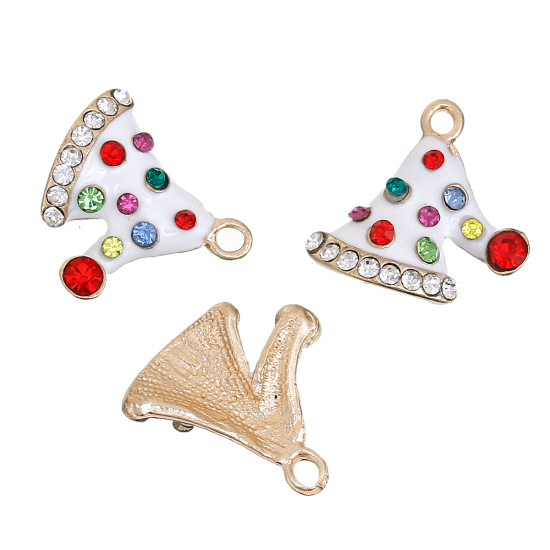 Berlock -  Emaljerad tomteluva m rhinestones - 2