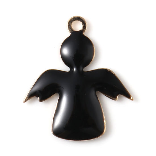 Berlock - Enameld Angel Black